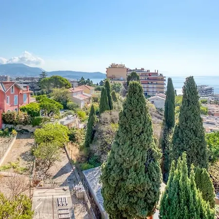 L1 Azurmer For 6 180 Panoramic Sea View A Terrce Parking Nizza