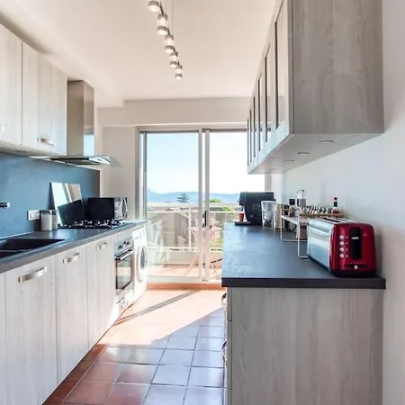 L1 Azurmer For 6 180 Panoramic Sea View A Terrce Parking * Nizza